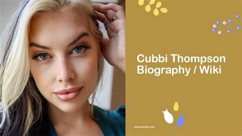 cubbie thompson|cubby thompson facebook.